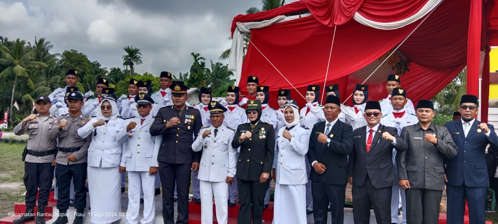 Peringatan 17 Agustus 2024 di Kecamatan Rantau Kopar